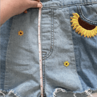 crotch measurement of the sunflower farm overalls