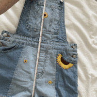 length measurement of the sunflower farm overalls