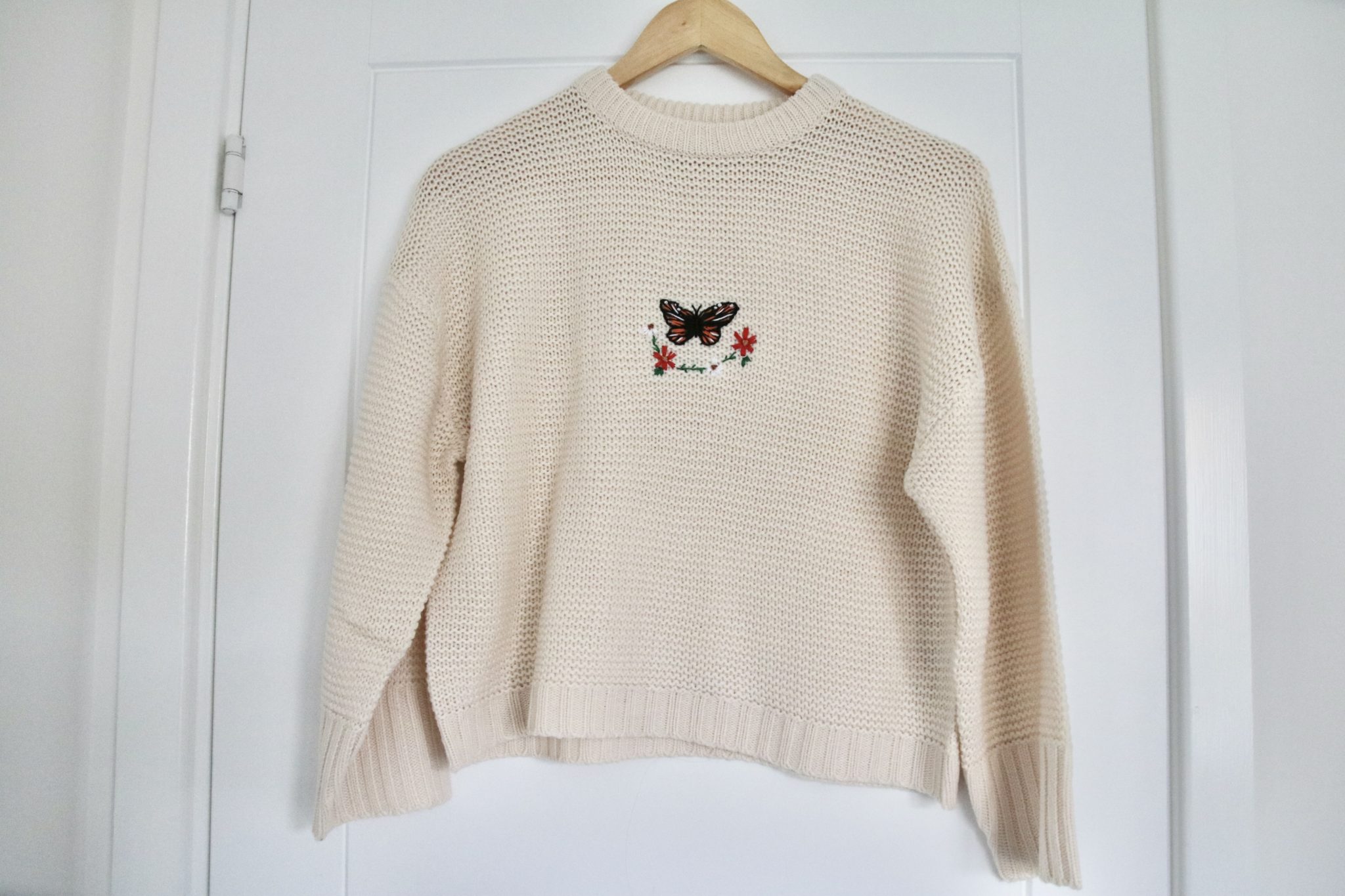 Remember My Name | Embroidered Butterfly Jumper