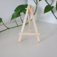Front of the wooden embroidery hoop stand
