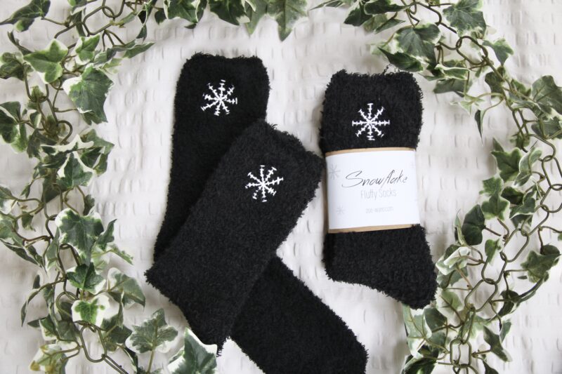 Snowflake Fluffy Socks